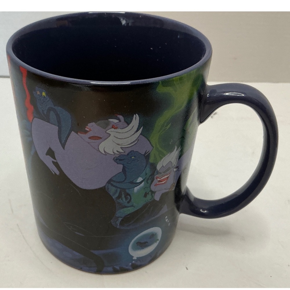 Disney Ursula The Little Mermaid Coffee Mug Sea Witch Flotsam Jetsam Ceramic‎